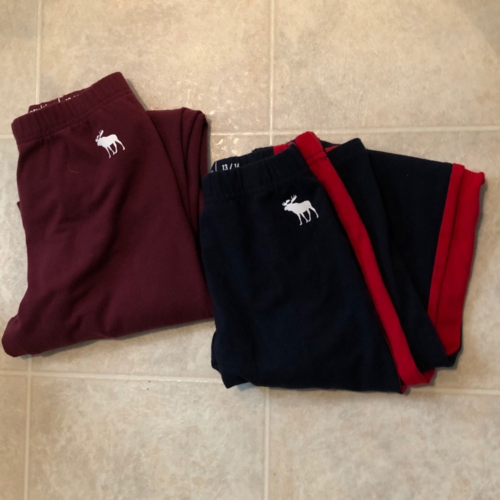 abercrombie kids set of 2 leggings